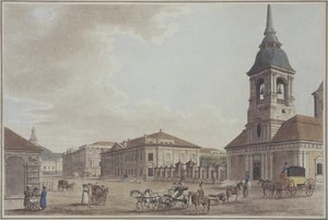 Avenida Liteyny en San Petersburgo, 1790 de Thomas Malton the Elder