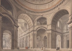 Interior de la catedral de San Pablo de Thomas Malton the Younger