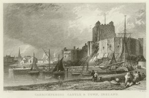 Castillo y ciudad de Carrickfergus de Thomas Mann Baynes