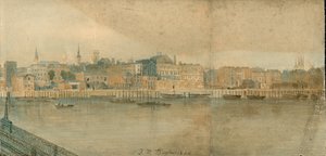 Panorama del río Támesis, lado norte, en 13 partes de Thomas Mann Baynes