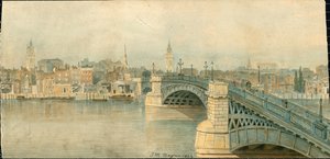 Panorama del Río Támesis, Lado Norte, en 13 partes de Thomas Mann Baynes