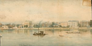 Panorama del río Támesis, lado norte, en 13 partes de Thomas Mann Baynes