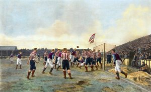 Aston Villa contra Sunderland, 1893 de Thomas Marie Madawaska Hemy
