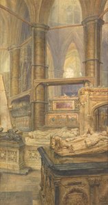 Las tumbas de Enrique III y la Reina Leonor, Abadía de Westminster, 1904