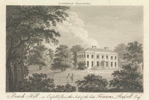 Beach Hill, en Enfield Chase, la sede del difunto Francis Russell, Esquire, Suburbio exterior - Norte de Thomas Medland