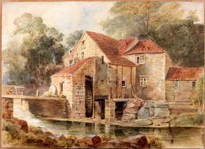 El molino, Jesmond Dene de Thomas Miles Richardson