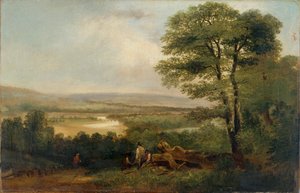 Paisaje: Vista en Northumberland, 1804-1848 de Thomas Miles Richardson I