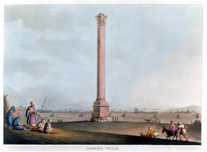 Columna de Pompeyo, Alejandría, Egipto, 1802 de Thomas Milton