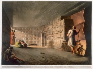 Cámara subterránea cerca de las pirámides de Giza de Thomas Milton