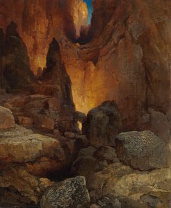 Un cañón lateral, Gran Cañón de Arizona, 1915 de Thomas Moran