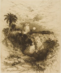 Una torre de Cortés - México de Thomas Moran