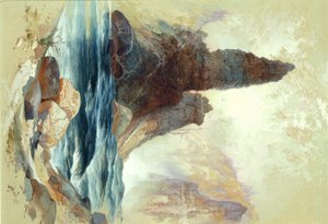 Sobre las Cataratas de la Torre, Yellowstone, 1872 de Thomas Moran