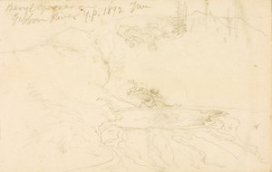 Géiser Beryl en el río Gibbon, Parque de Yellowstone de Thomas Moran