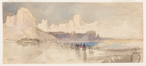 Cañón del Río Virgin, Sur de Utah de Thomas Moran
