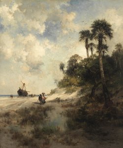 Isla Fort George, Florida de Thomas Moran