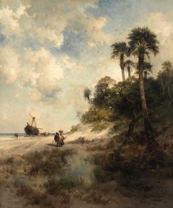 Isla Fort George, Florida, 1878 de Thomas Moran