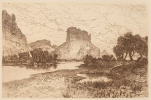Río Verde, Territorio de Wyoming de Thomas Moran