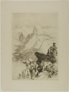 Half-Dome, vista desde Moran Point de Thomas Moran