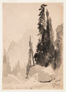 Half Dome, Yosemite de Thomas Moran