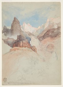Mirando hacia el Sendero en Bright Angel, Gran Cañón, Arizona de Thomas Moran