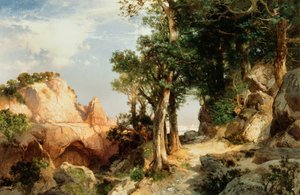 En el sendero de las bayas - Gran Cañón de Arizona, 1903 de Thomas Moran