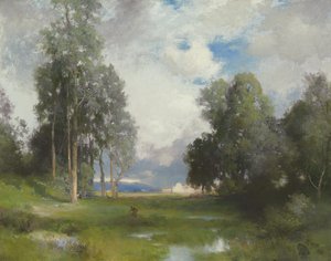 Misión de Santa Bárbara, 1916 de Thomas Moran
