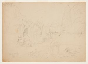 El Cañón del Río Virgen, Sur de Utah de Thomas Moran