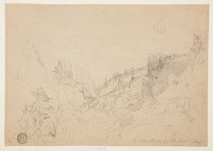 La cordillera Teton desde el este de Thomas Moran