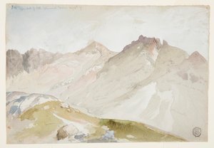 El extremo superior del cañón Little Cottonwood, Cordillera Wasatch, cerca de Ogden, Utah de Thomas Moran