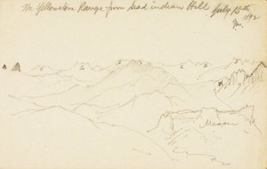 La cordillera de Yellowstone desde Dead Indian Hill de Thomas Moran