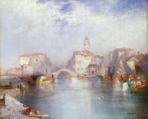 Canal veneciano, 1896 de Thomas Moran