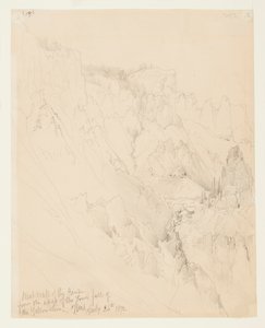 Pared Oeste del Cañón, Yellowstone de Thomas Moran