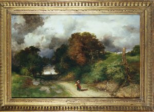Colina ventosa, Amagansett, Long Island, 1901 de Thomas Moran
