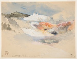 Yellowstone, aguas termales de Thomas Moran
