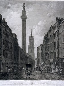 Fish Street Hill, Londres, 1795 de Thomas Morris