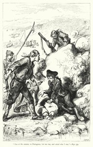 Ilustración de Los viajes de Gulliver de Jonathan Swift de Thomas Morten