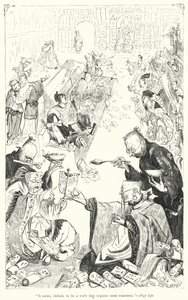 Ilustración para Los viajes de Gulliver de Jonathan Swift de Thomas Morten