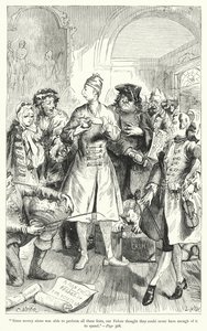 Ilustración para Los viajes de Gulliver de Jonathan Swift de Thomas Morten