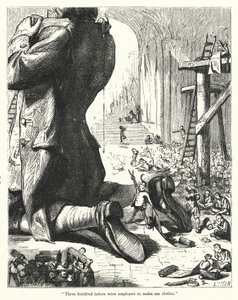 Ilustración para Los viajes de Gulliver de Jonathan Swift de Thomas Morten