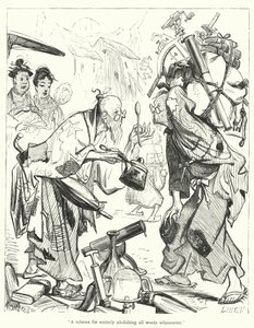 Ilustración de Los Viajes de Gulliver de Jonathan Swift de Thomas Morten