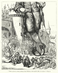 Ilustración de Los Viajes de Gulliver de Jonathan Swift de Thomas Morten