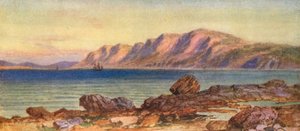 Cabo Porcupine, Gut of Canso, Cabo Bretón (litografía en color) de Thomas Mower Martin