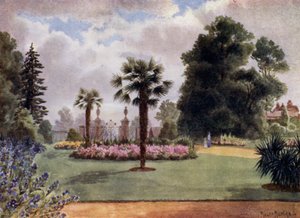 Jardines de Kew: Las palmeras y la puerta principal de Thomas Mower Martin