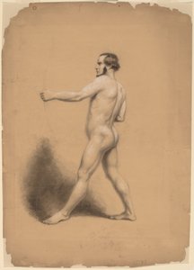 Arquero, estudio de desnudo de Thomas Nast