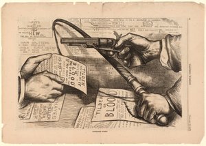 Tilden o «Blood Compromise» — ¡Desde luego! de Thomas Nast