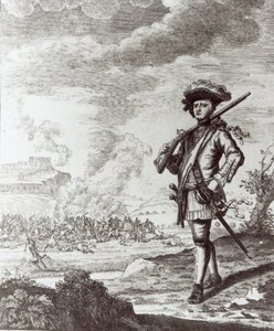 El capitán Henry Morgan en el saqueo de Panamá en 1671, c.1734 de Thomas Nicholls