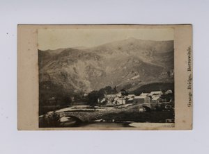 Puente Grange, Borrowdale (foto en blanco y negro) de Thomas Ogle