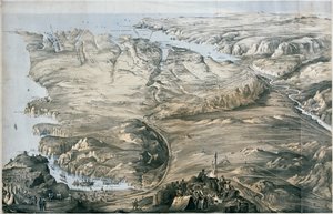 Vista panorámica del atrincheramiento de los Ejércitos Aliados de Inglaterra y Francia ante Sebastopol de Thomas Packer