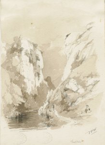Dovedale - paisaje de Thomas Peploe Wood