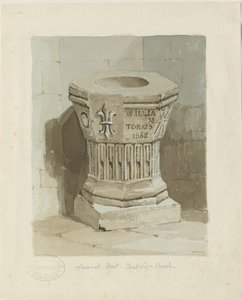 Pila Bautismal en la Iglesia de Penkridge de Thomas Peploe Wood
